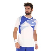 T-shirt Lotto Tech I D2 Bianco Blu Lucido  Offerta + Economico