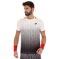 T-shirt Lotto Top IV Nero Bianco Lucido  Offerta + Economico
