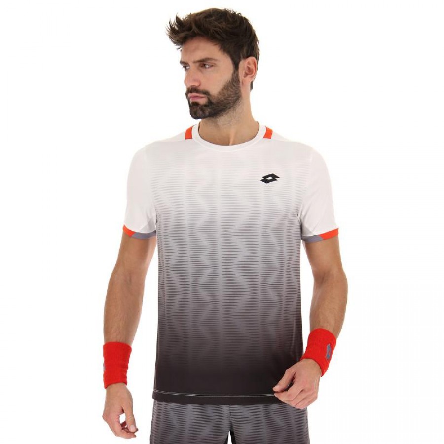 T-shirt Lotto Top IV Nero Bianco Lucido  Offerta + Economico