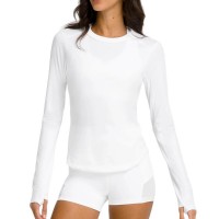 Wilson All Day T-shirt bianca a maniche lunghe da donna