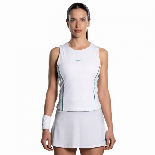Nox Pro T-shirt da donna White Green Ivy