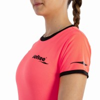 Camiseta Softee Galaxy Coral Fluor Mujer