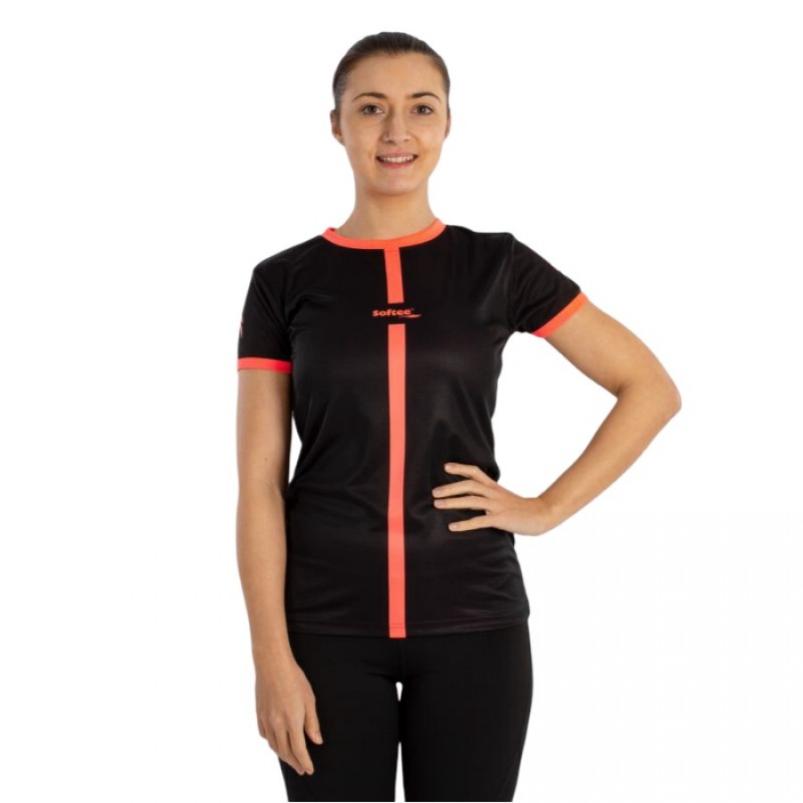 Softee Tipex Black Coral Fluor Maglietta Donna  Offerta + Economico