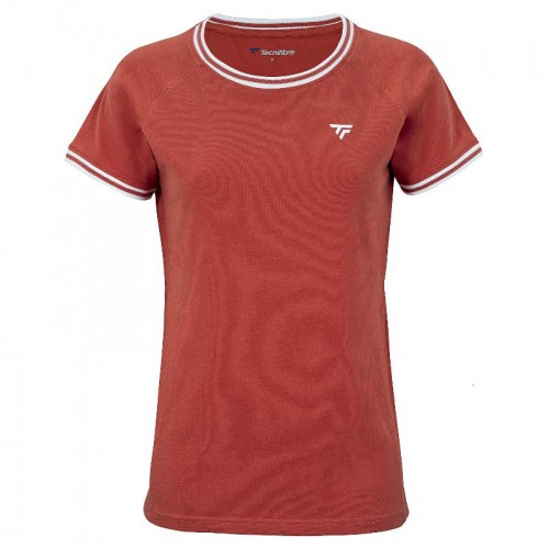 Camiseta Tecnifibre Team Stretch Terracota Mujer