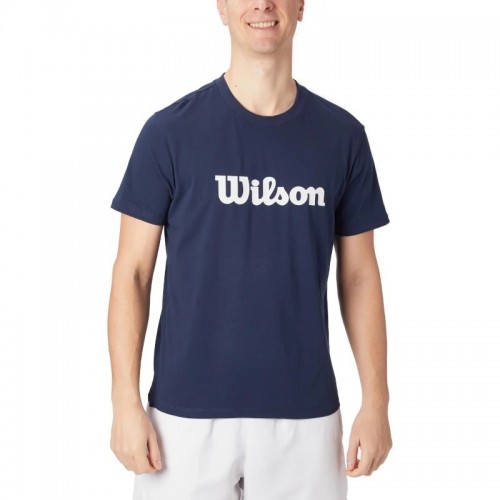 Maglietta blu navy con grafico Wilson Team