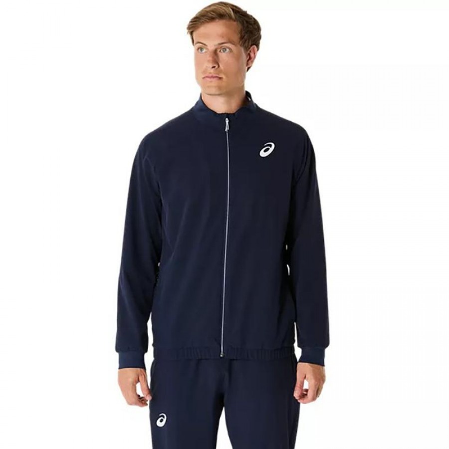 Giacca Asics Match Blu Scuro  Offerta + Economico