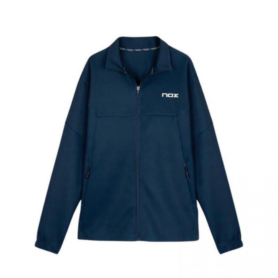 Giacca bianca blu navy del team Nox