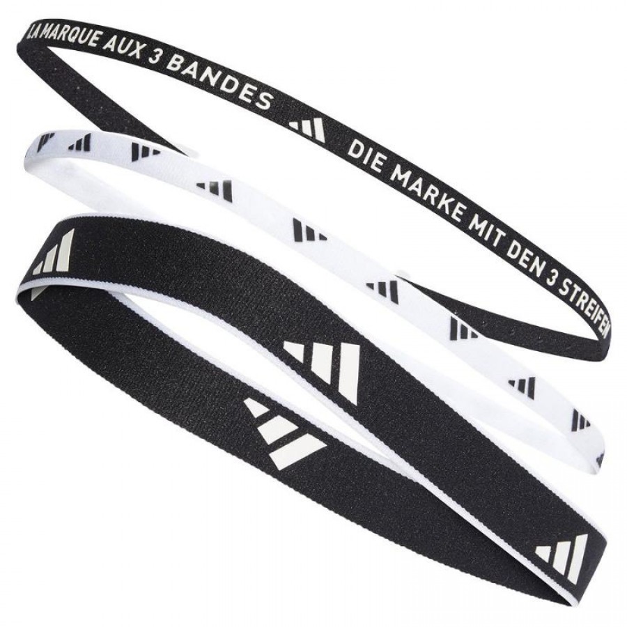 Nastri Adidas Neri Bianchi 3 Unita