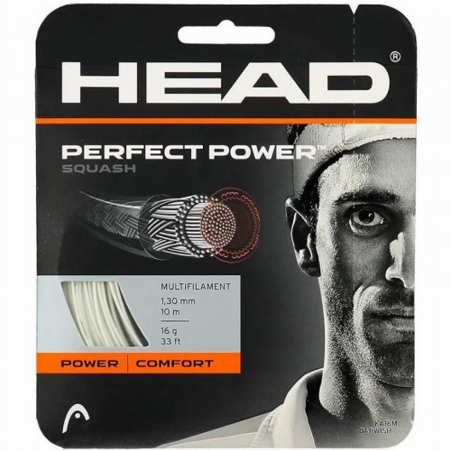 Cordaje Squash 10m Testa Perfect Power 1,30mm Blanco