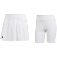 Adidas Plissettata Aeroready Pro Gonna Bianca Nera