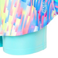 Falda Bidi Badu Melbourne Stampato Ondulato Aqua Mix Junior  Offerta + Economico