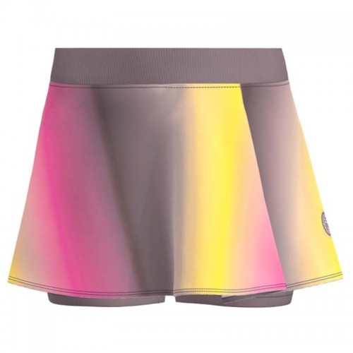 Falda Bidi Badu Spectrum Marron Ondulato Stampato Amarillo