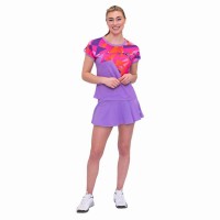Falda Bidi Badu Spike Stampato Ondulato Lila Rosa  Offerta + Economico