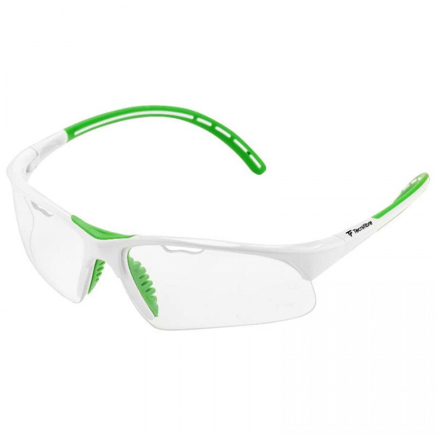 Tecnifibre Occhiali da Squash Bianco Verde  Offerta + Economico
