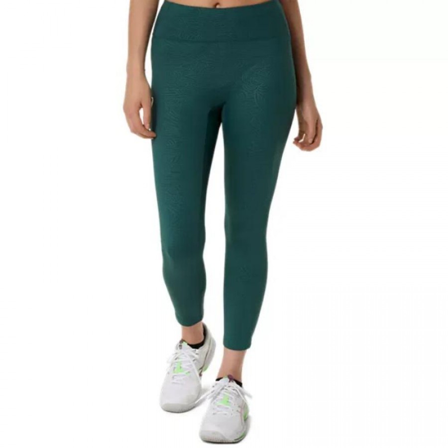 Leggings verde scuro del gioco Asics