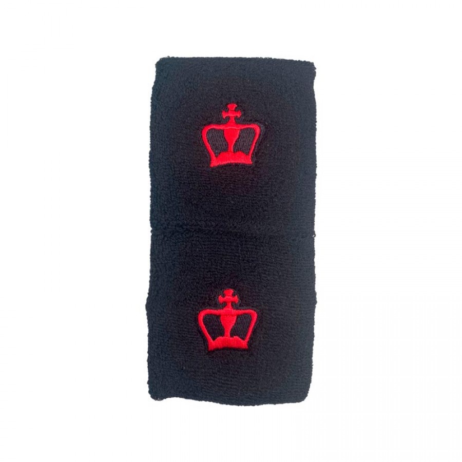 Braccialetti neri neri con corona nera 2 unita