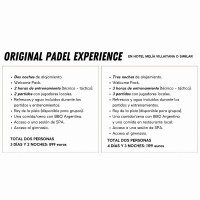 Original Padel Experience Gennaio-Marzo  Offerta + Economico