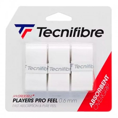 Overgrip Tecnifibre Players Pro Feel Blanco 3 Unidades