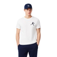 Pack Lacoste Novak Djokovic T-shirt bianca e cappellino blu scuro  Offerta + Economico