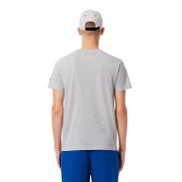 Pack Lacoste Novak Djokovic T-Shirt Cappellino Grigio e Bianco