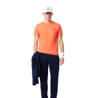 Pack Lacoste Novak Djokovic T-shirt arancione e cappellino bianco  Offerta + Economico