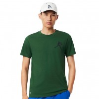 Pack Lacoste Novak Djokovic T-Shirt Cappellino Verde e Bianco