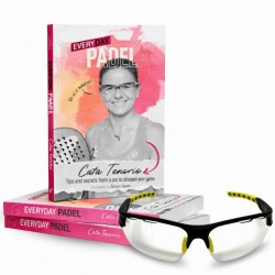 Confezione Cata Tenorio Addictive Javea C9 Glasses + English Padel Book