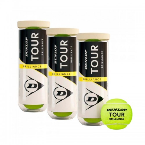 Pacchetto da 3 Botes de Pelotas Dunlop Tour Brillance