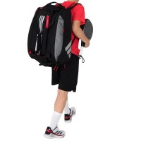 Adidas Ale Galan Multigame 3.4 Nero Rosso Borsa per racchette da padel