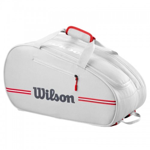 Borsa da padel Wilson Team bianca