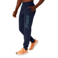 Pantaloni Asics Logo Blu Notte Verde  Offerta + Economico