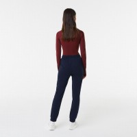 Pantaloni Lacoste blu navy da donna  Offerta + Economico