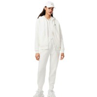 Lacoste Sport Cotton Bianco Pantaloni Donna