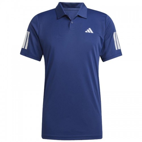 Polo Adidas Club 3 Stripes Blu Scuro