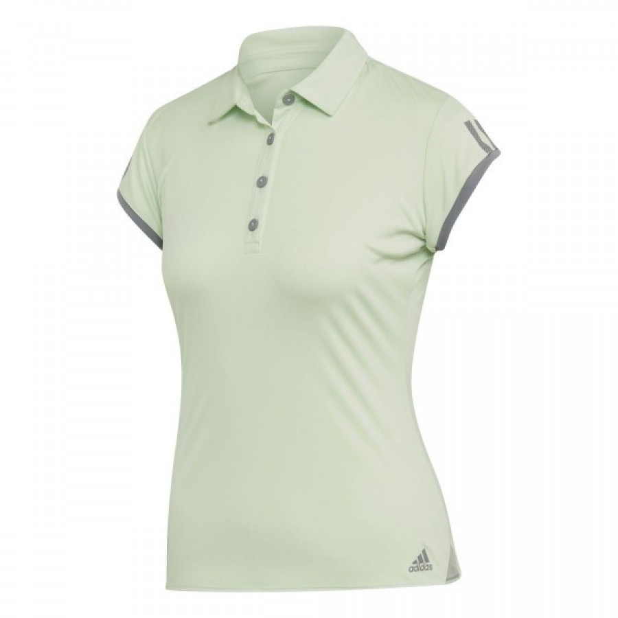 Polo Adidas Club 3 Strisce Verde Grigio