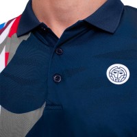 Bidi Badu New York Polo Blu Scuro Rosso  Offerta + Economico