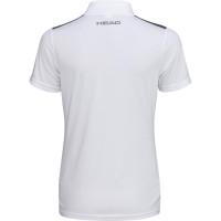 Head Club 22 Polo da donna bianca blu navy