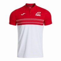 Polo Joma A1 Padel Bianco Rosso  Offerta + Economico