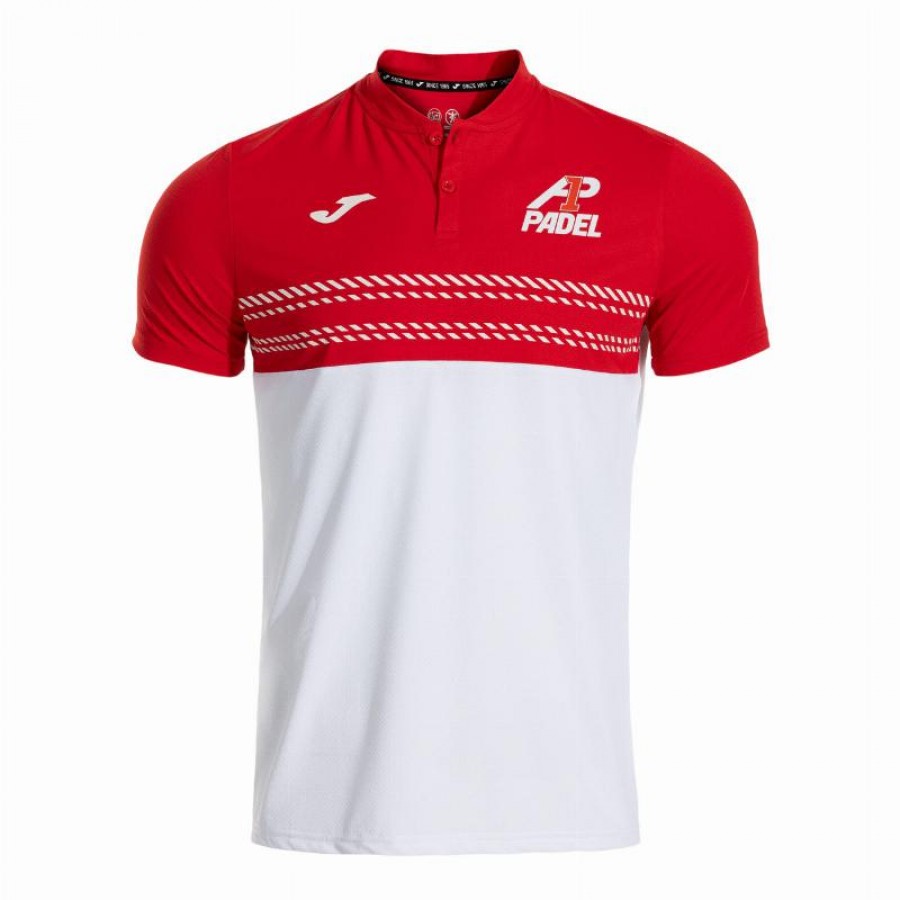 Polo Joma A1 Padel Bianco Rosso  Offerta + Economico