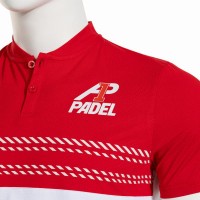 Polo Joma A1 Padel Bianco Rosso  Offerta + Economico