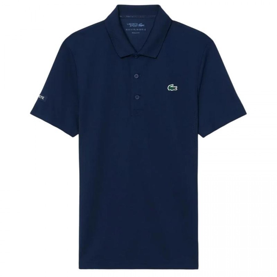 Polo da tennis blu navy Lacoste Novak Djokovic