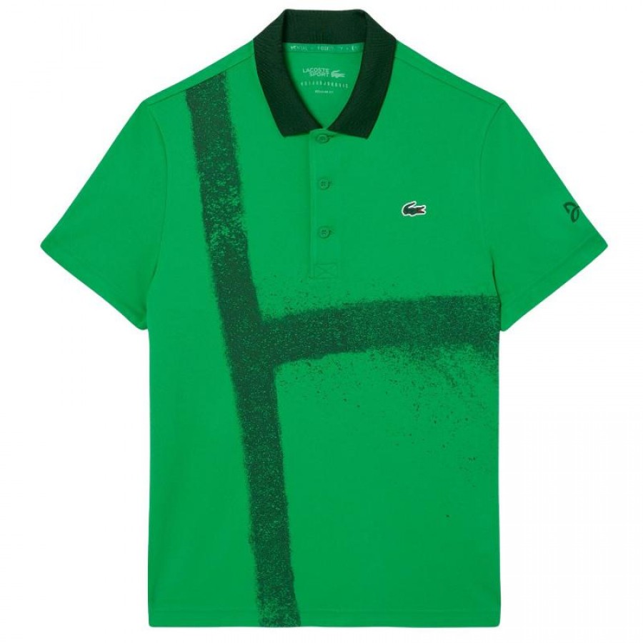 Polo Lacoste Novak Djokovic Ultra Dry Verde  Offerta + Economico