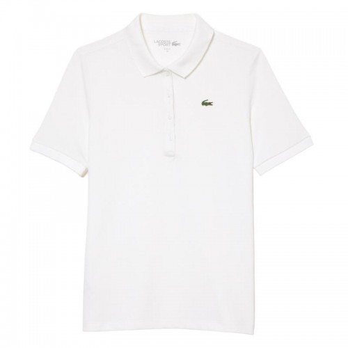Polo Lacoste Pique Bianco Donna