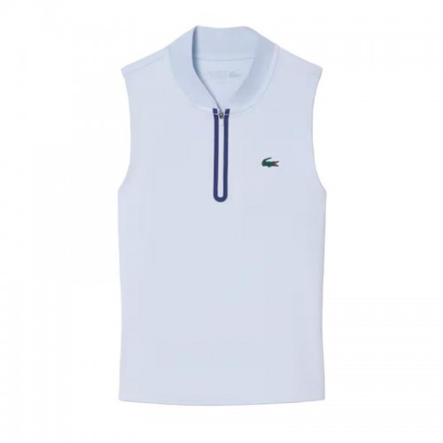Polo Lacoste Senza maniche Ultra Dry Azul Claro Mujer