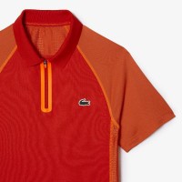 Lacoste Ultra Dry Red Orange Polo Shirt  Offerta + Economico