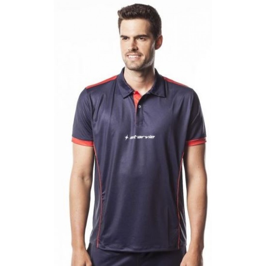 Polo blu Navy Starvie Star PADELPOINT Polo blu Navy Starvie Star