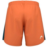 Testa corta Potere Naranja Azul Marino