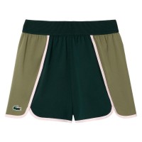 Pantaloncini Lacoste Ultra Dry Verde Kaki Moose  Offerta + Economico