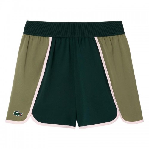 Pantaloncini Lacoste Ultra Dry Verde Kaki Moose