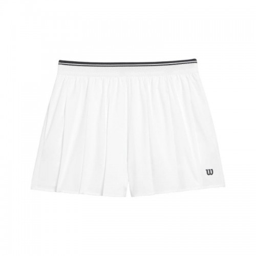Wilson Speed Short Piegato Blanco Mujer